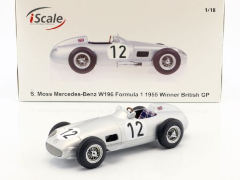 1:18 iScale 1955 Mercedes-Benz W196 #8 J.M. Fangio Dutch GP Winner