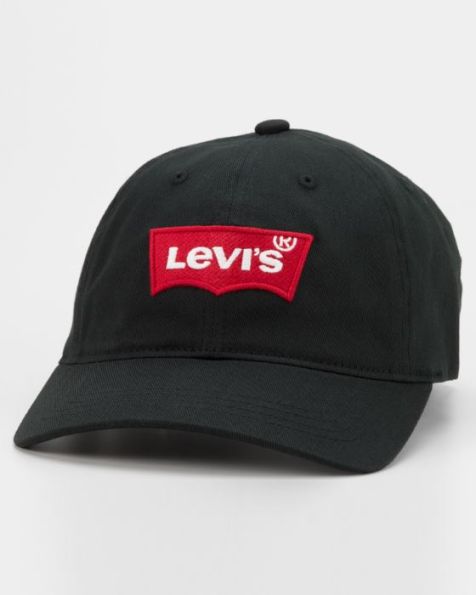Levi's Bit Batwing Flexifit Cap in NAVY/RED