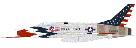 1:72 Hobbymaster F-100 Skyblazers 542009, USAF, 1960 Season