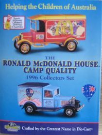 1:43 Matchbox Ronald McDonald House Camp Quality 1996 Collectors Set