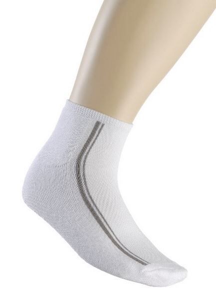 Bamboo Fibre Sports Sock - White 