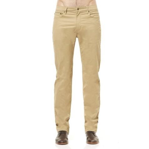 Men's Riders By Lee Straight Stretch 5 Pocket Jean Style Chino Pant - Light Camel with 31"/34" Inleg - Waist Size 32"-44"
