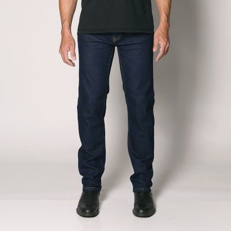 Sterling - Men's Regular Fit Stretch Denim Jeans - Straight Leg - 30"/32"/34" Inleg - "Rinse" Waist Size: 30"-48"