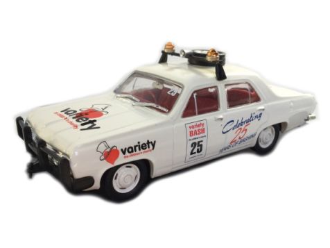 This model was specially commissioned for Variety, the Children's Charity to celebrate 25 year of Outback Bashing which was originated by Dick Smith in 1985. To recognize their Silver Anniversary a National Bash was held in 2009 with over 2,000 entrants b
