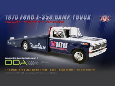 1:18 DDA/ACME 1970 Ford F-350 Ramp Truck Allan Moffat Racing U100 Livery