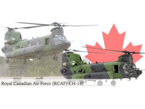 1:72 Forces of Valor RCAF Boeing Chinook CH-147F 450 Tactical Helicopter 821005C-1