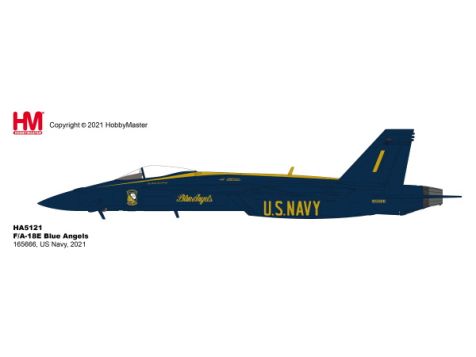 1:72 Hobby Masters F/A-18E Blue Angels 165666, US Navy, 2021 HA5121
