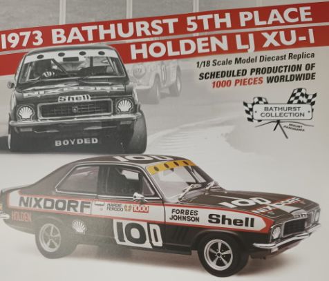 1:18 Classic Carlectables 1973 Bathurst 5TH place Holden LJXU-1
