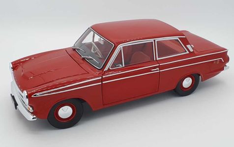 1:18 Classic Carlectables 1965 Ford Cortina GT 500 in Satin Red