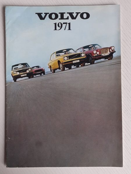 1971 Volvo Original Sales Brochure English Printed in Denmark