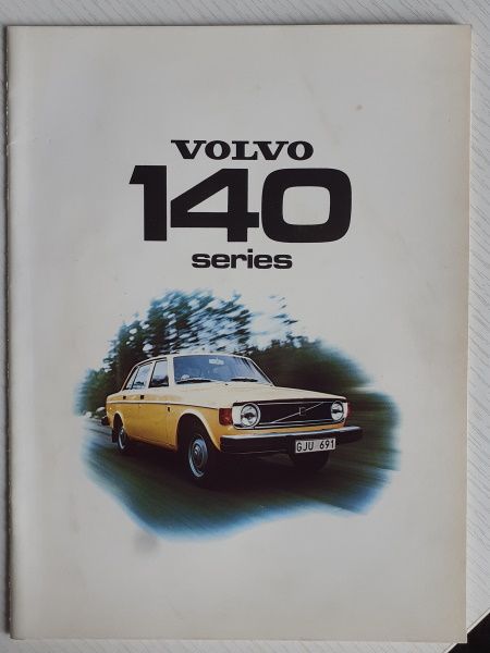 1974 Volvo 140 Series Original Sales Brochure English Printed in Sweden
