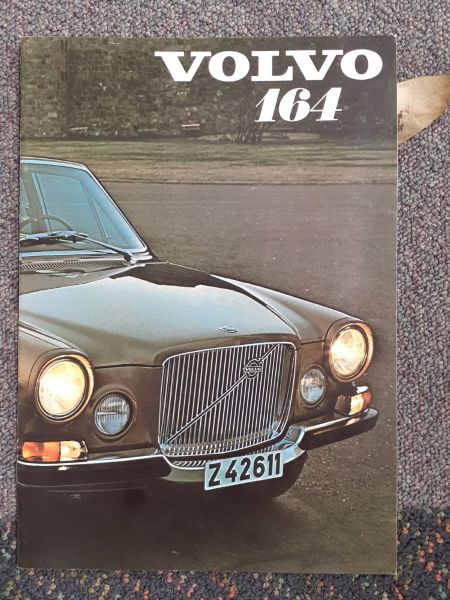 Volvo 164 Original Sales Brochure English Printed in Denmark