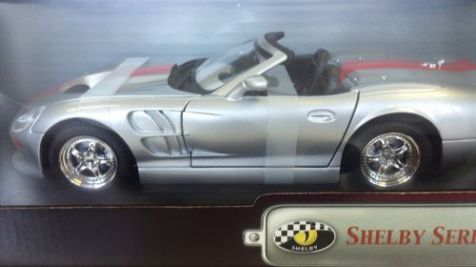 Shelby Series 1 in Silver with Red Stripes by Road Signatures