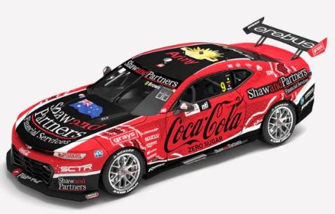PREORDER 1:43 Authentic Collectables Coca-Cola Racing by Erebus #9 Chev Camaro ZL1 NTI Townsville Race16 Winner Will Brown