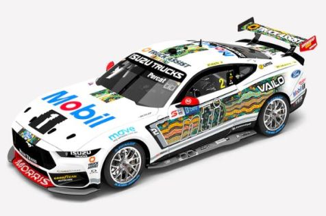 PREORDER 1:43 Mobil 1 NTI Racing #2 Ford Mustang GT 2023 Darwin Triple Crown Indigenous Round Chaz Mostert