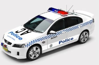 PREORDER 1:18 Authentic Collectables Holde VE Commodore SS NSW Police Highway Patrol Car Heron White