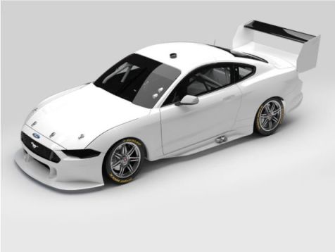 1:18 Authentic Collectables Ford Mustang Supercars plain body  Gloss White
