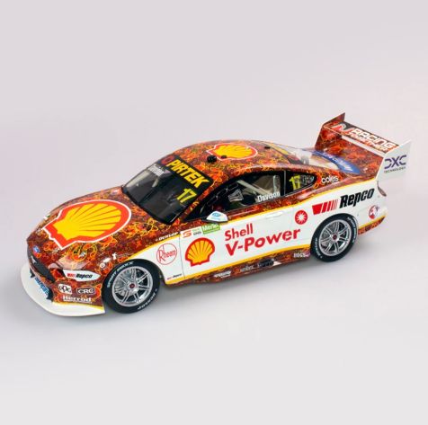 1:18 Authentic Collectables Shell V-Power Racing Team #17 Ford Mustang GT - 2021 Merlin Darwin Triple Crown Indigenous Livery - Will Davison