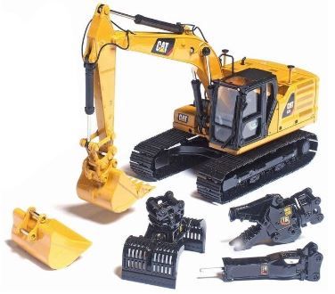 1:50 Diecast Masters CAT 323 Hydraulic Excavator - Next Generation Design With Work Tools