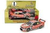 1:43 Classic Carlectables Craig Lowndes and Jamie Whincup's Year 2008 Bathurst Winner Team Vodafone Ford Falcon BF #888  diecast model cars 