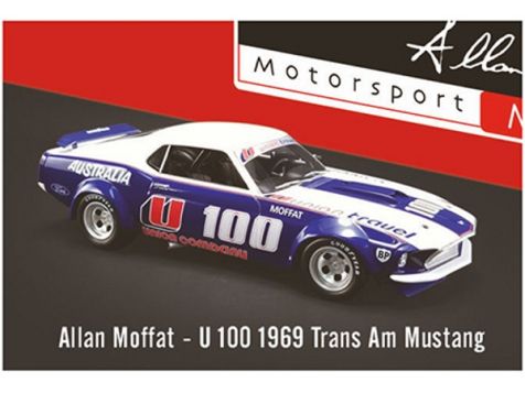 1:64 DDA 1969 U100 Trans-Am Mustang #100 Allan Moffat