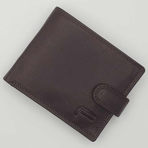 Futura Men’s RFID Wallet with Fold-over ID Window - Brown