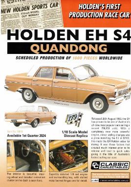 PREOREDER 1:18 Classic Carlectables Holden EH S4 Quandong