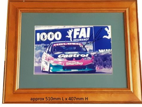 Russell/Perkins 1999 Castrol Holden VT Commodore Hand Signed Framed Photograph
