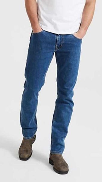 Men's Levi's 511 Slim Fit WORKWEAR Stretch Denim Jeans Medium Stonewash