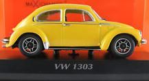 1:43 Maxichamps Volkswagen 1303 1974 Yellow