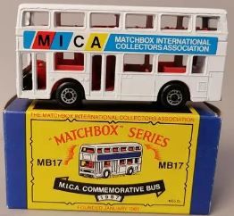 Matchbox MB17 MICA Commemorative bus 1987