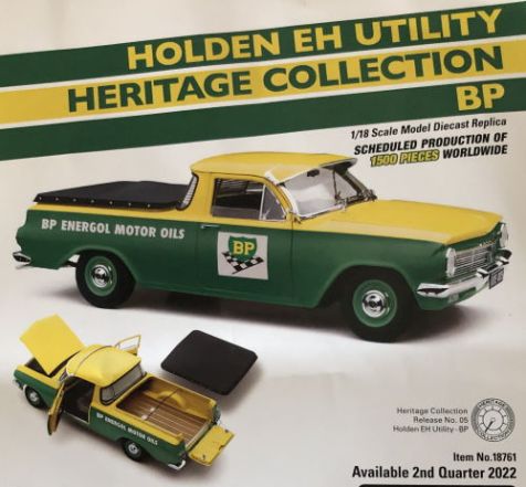 Holden EH utility - BP livery by Classic Carlectables - green and gold