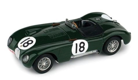 1:43 BRUMM Jaguar C-Type #18 Le Mans 1953 Rolt/Hamilton R358